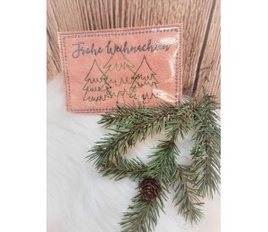 Stickdatei ITH - Postkarte Doodle Tannen